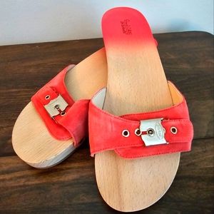 Dr. Scholl's Original Beechwood Coral Sandal Size 8